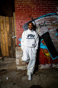 WHITE FRONT LINE TRACK SUIT