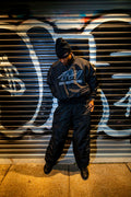 BLACK FRONT LINE TRACK SUIT