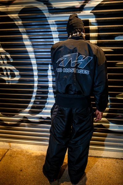 BLACK FRONT LINE TRACK SUIT